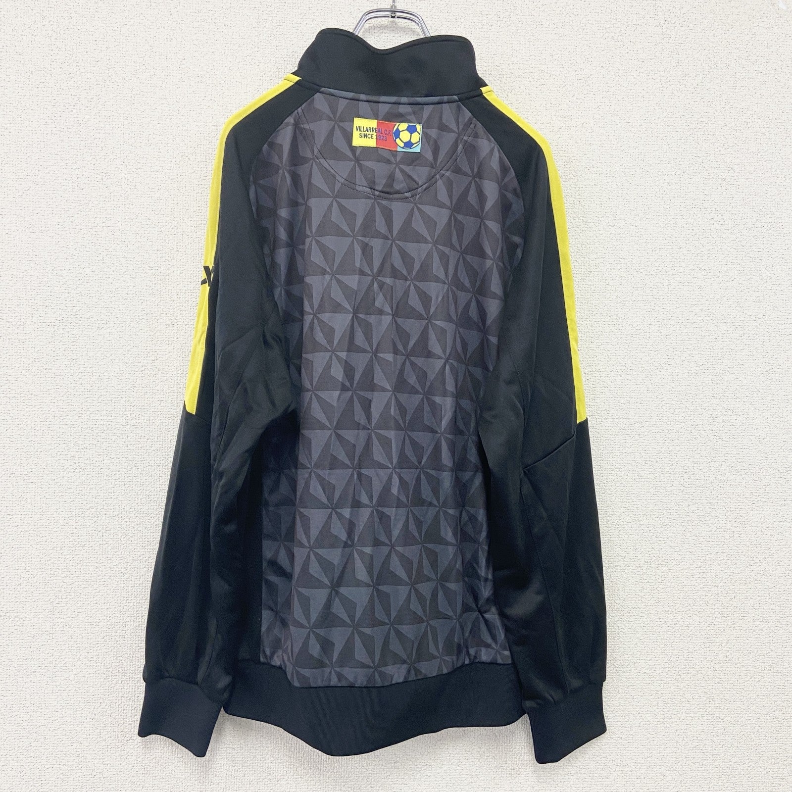 VILLARREAL C.F.　トラックジャケット/ジャージ　黒　ブラック　XLサイズ