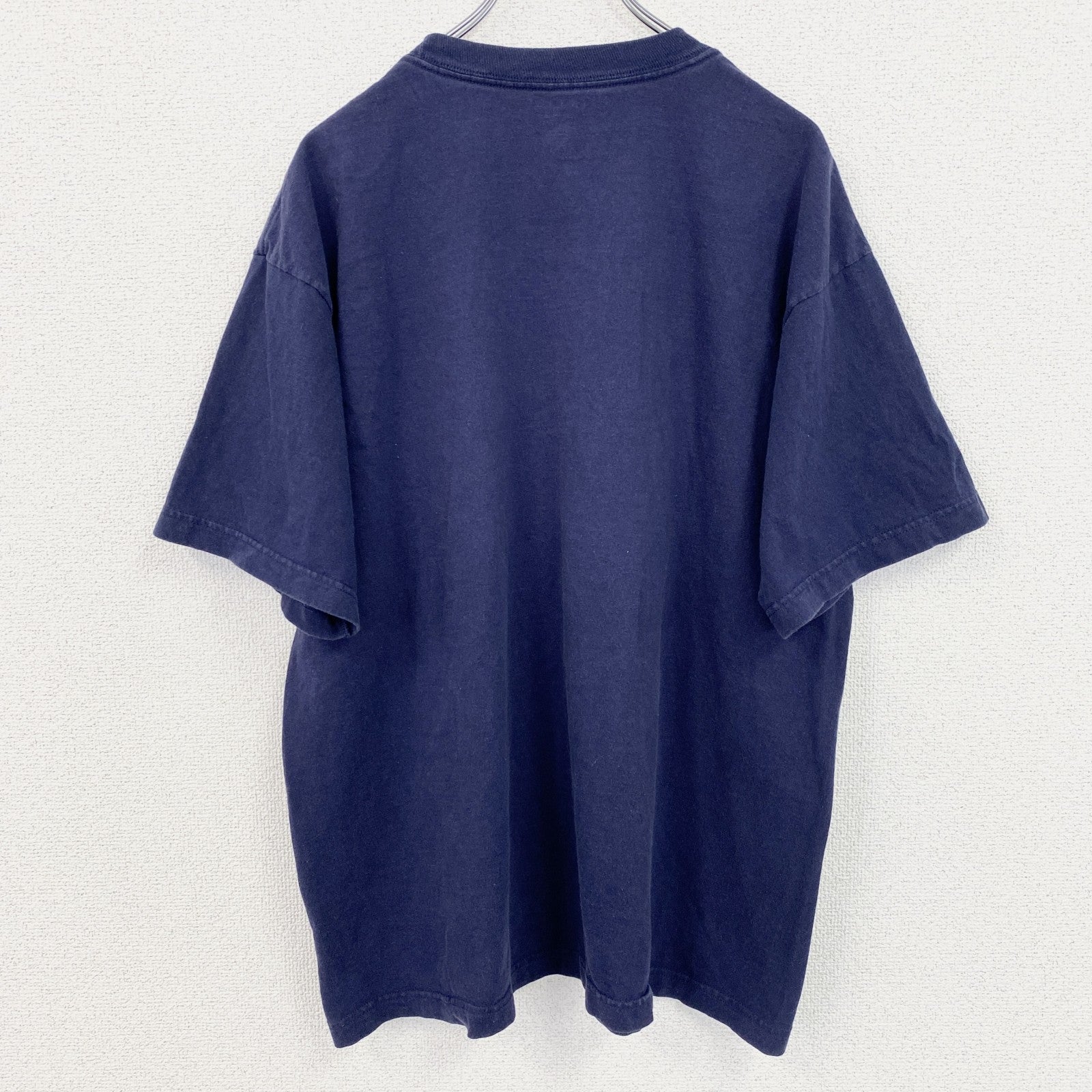 古着 used　Reebok　リーボック　半袖プリントＴシャツ　ロサンゼルスチャージャーズ　フットボール　ネイビー　Lサイズ