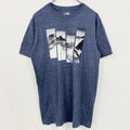 古着 used　THE NORTH FACE　ノースフェイス　半袖クルーネックプリントＴシャツ　アウトドア　ネイビー　Mサイズ