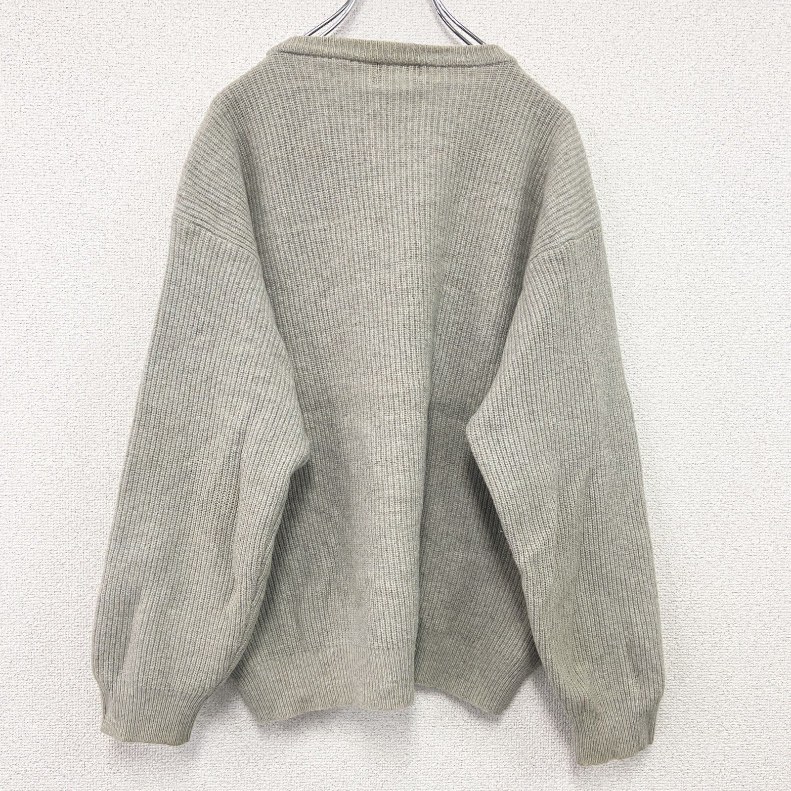 90s　ROBE DI KAPPA　カッパ　ニットセーター　ヴィンテージ　ベージュ　2XLサイズ