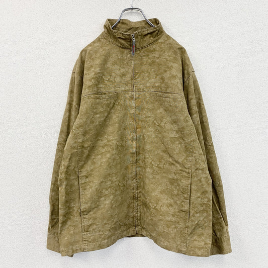 AIR WALK　エアウォーク　フルジップジャケット　レインドロップカモ柄　茶　ブラウン　LLサイズ