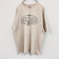 HARLEY DAVIDSON　ハーレーダビッドソン　Hanes　ヘインズ　半袖プリントTシャツ　ベージュ　XLサイズ