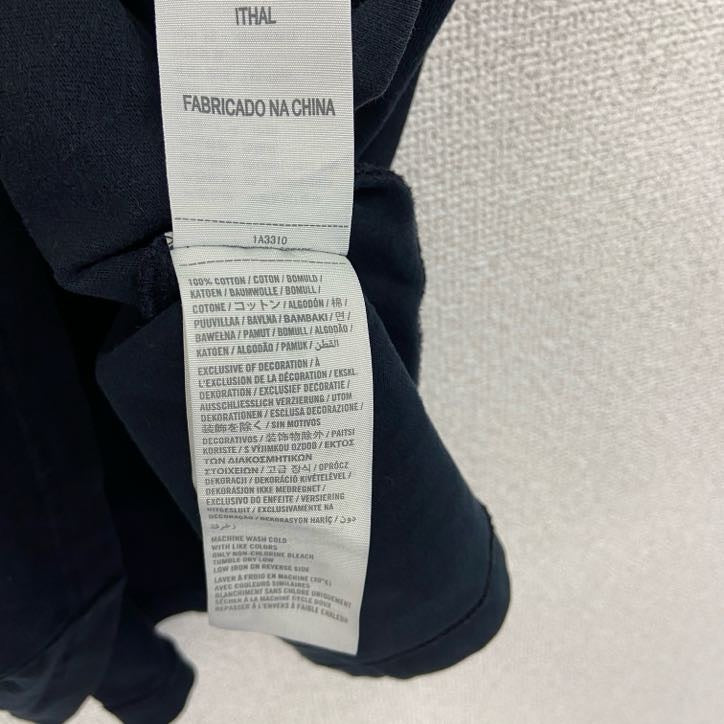 古着 used　アバンクロビー&フィッチ　半袖プリントTシャツ　クルーネック　レトロデザイン　黒　ブラック　XLサイズ