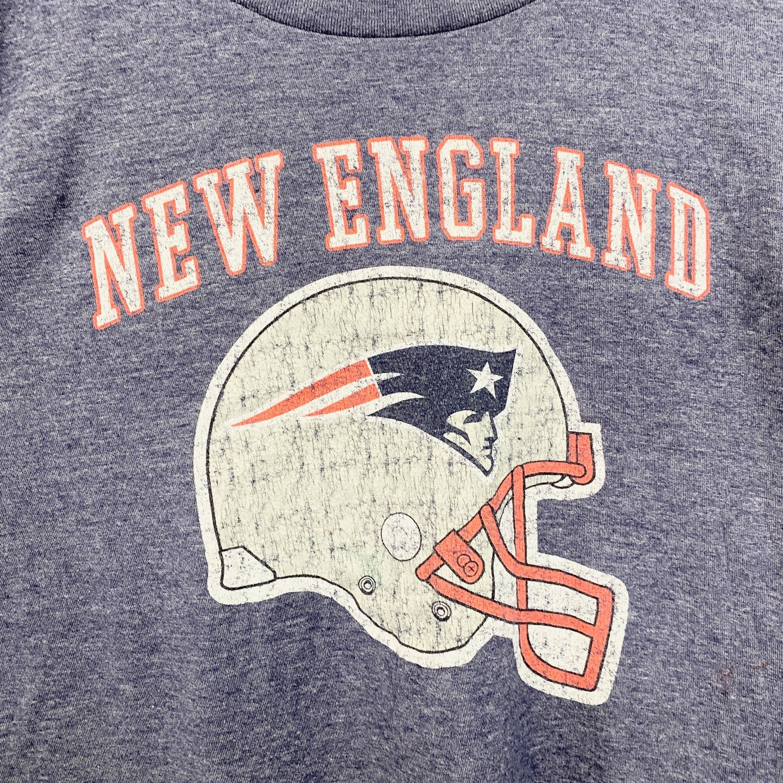 古着 used　NFL　メキシコ製　半袖プリントＴシャツ　ニューイングランドペイトリオッツ　フットボール　ネイビー　XLサイズ
