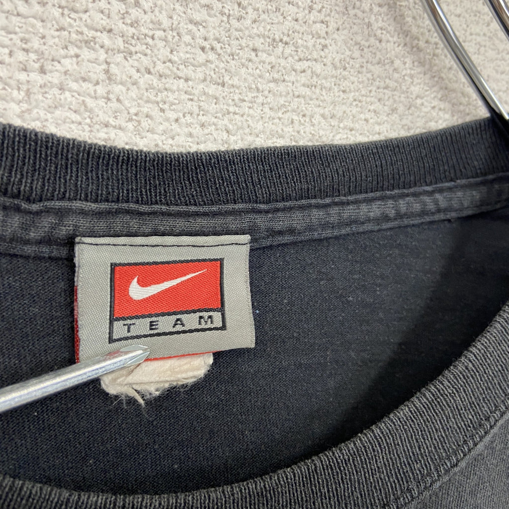 ～00s　NIKE　ナイキ　MLB　ニューヨークヤンキース　半袖Tシャツ　スウッシュ　ホセ・レイエス　黒　ブラック