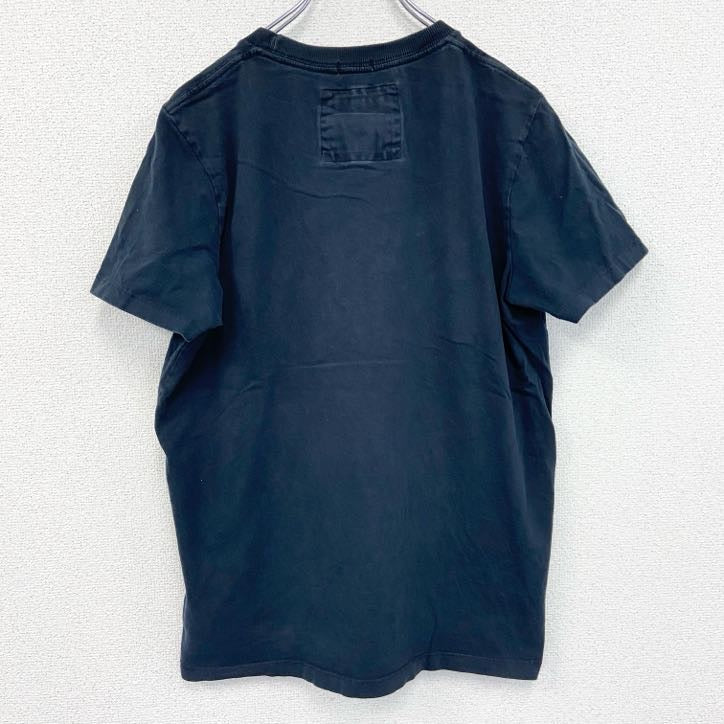 古着 used　アバンクロビー&フィッチ　半袖プリントTシャツ　クルーネック　レトロデザイン　黒　ブラック　XLサイズ