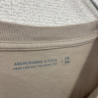 Abercrombie＆Fitch　アバクロンビー＆フィッチ　半袖プリントTシャツ　ベージュ　XXLサイズ