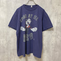 古着 used　POPEYE　ポパイ　半袖プリントTシャツ　クルーネック　紺　ネイビー　Lサイズ