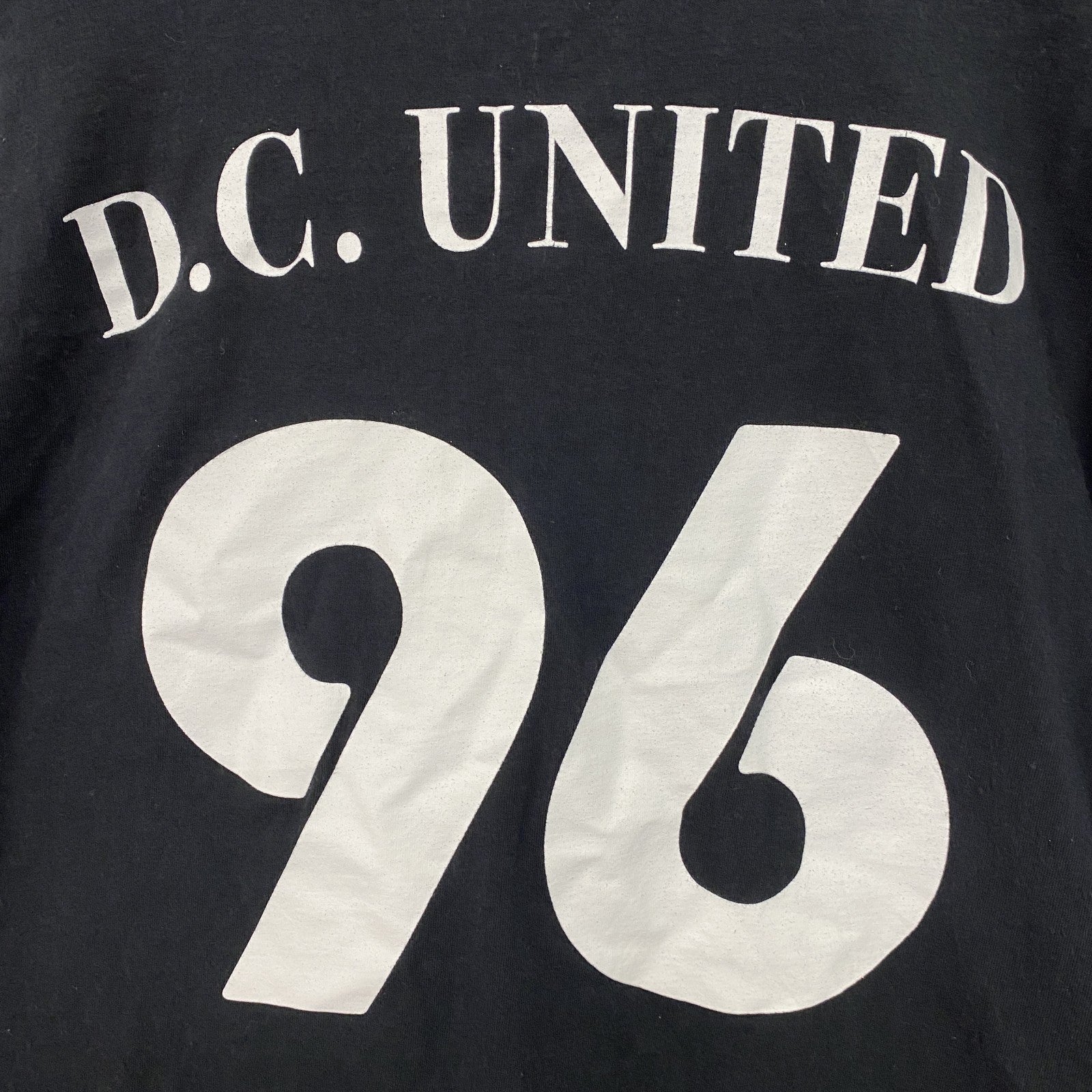 古着 used　adidas　アディダス　半袖プリントＴシャツ　ユナイテッド　サッカー　背番号　黒　ブラック　Lサイズ