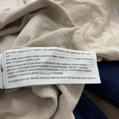 Abercrombie＆Fitch　アバクロンビー＆フィッチ　半袖プリントTシャツ　ベージュ　XXLサイズ