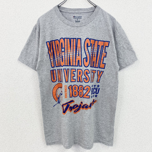 古着 used　Champion　チャンピオン　半袖カレッジプリントＴシャツ　バージニア州立大学　グレー　Mサイズ