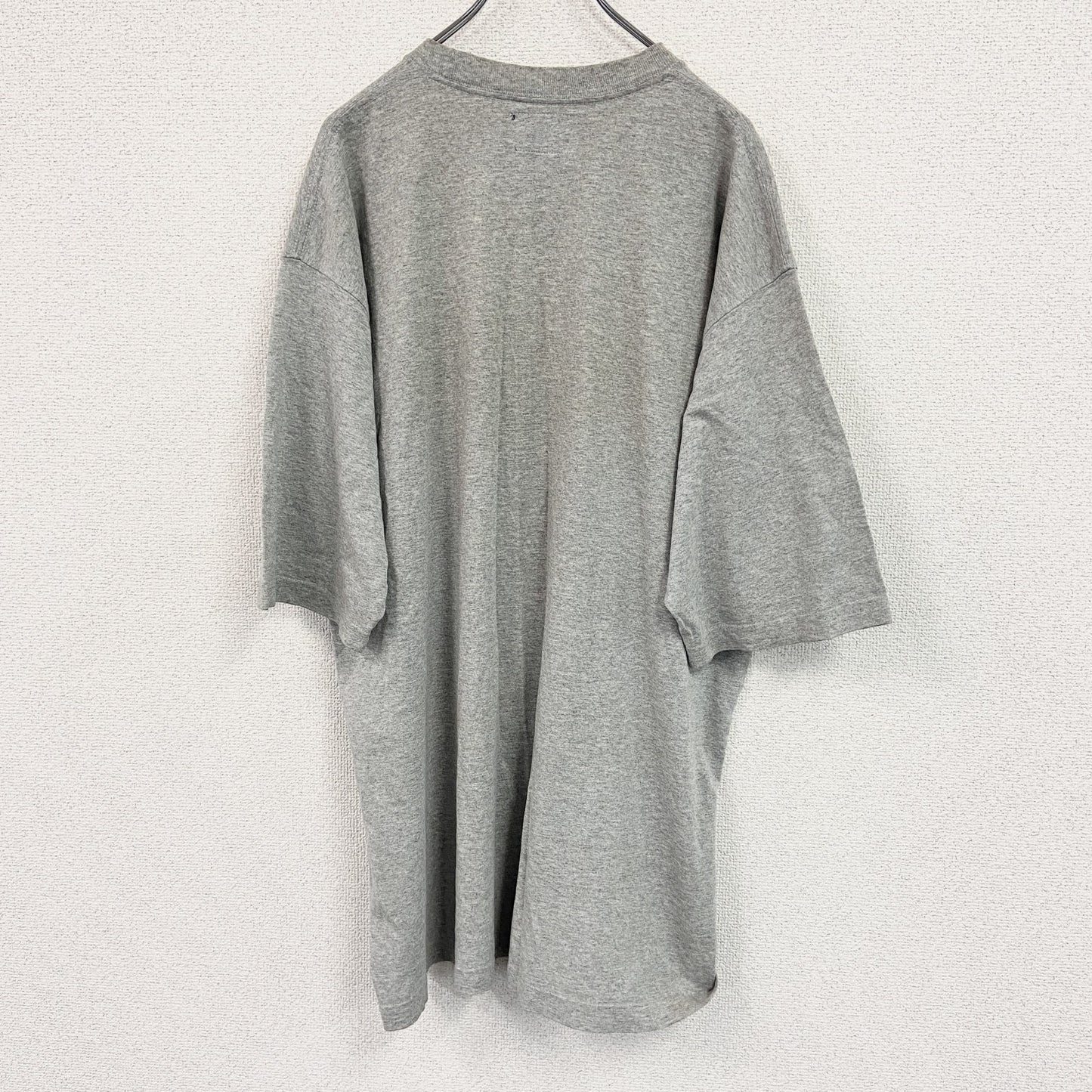 MEOSHE　半袖プリントTシャツ　灰色　グレー　Lサイズ