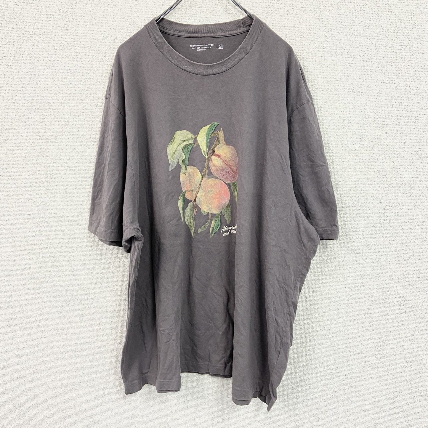 Abercrombie＆Fitch　アバクロンビー＆フィッチ　半袖プリントTシャツ　茶色　ブラウン　XXLサイズ