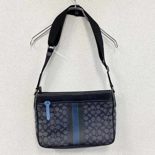 COACH　コーチ　C5291　トンプソンクロスボディショルダーバッグ　シグネチャー　紺　ネイビー
