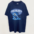 古着 used　NFL　半袖プリントＴシャツ　シカゴベアーズ　フットボール　クルーネック　ネイビー　紺　Mサイズ