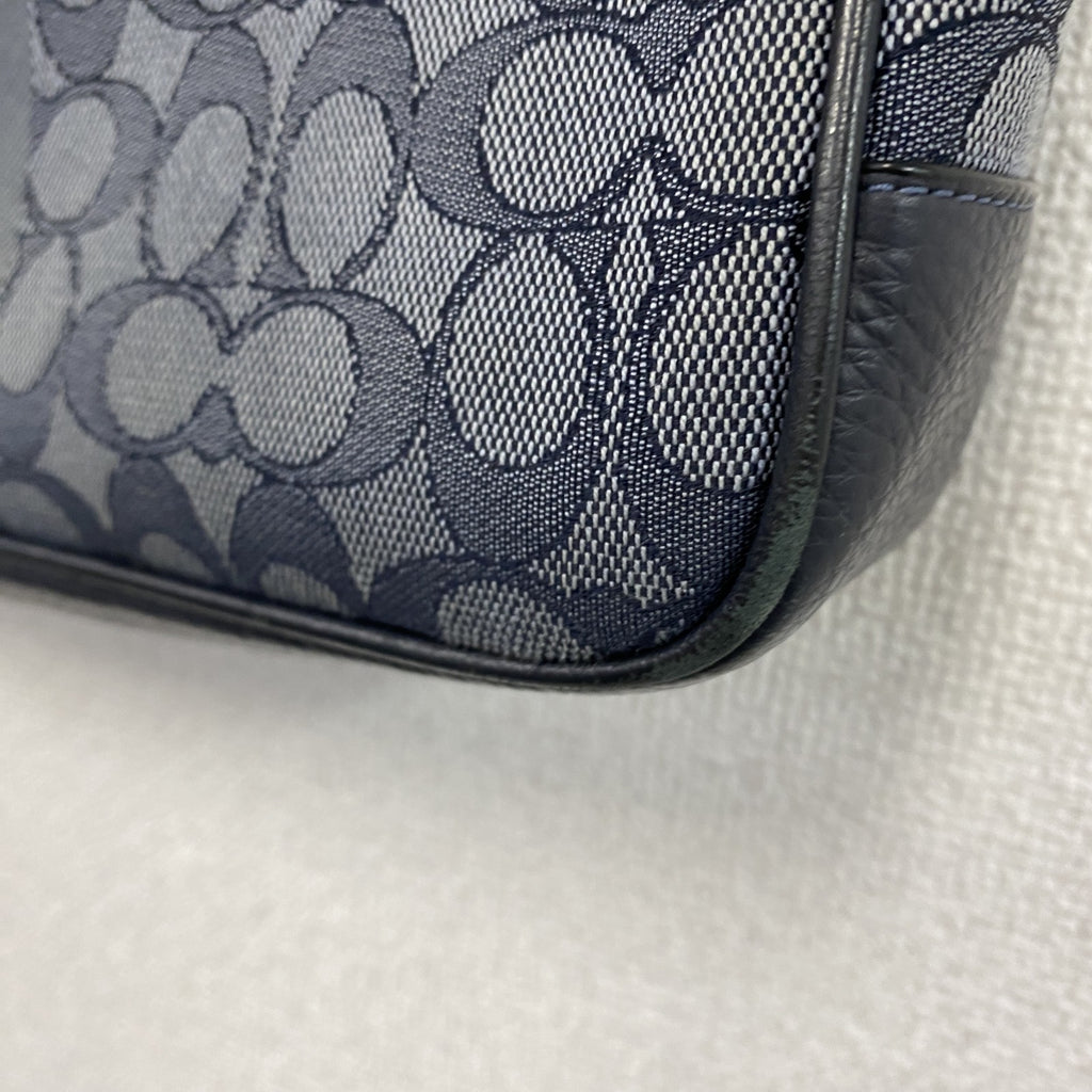 COACH　コーチ　C5291　トンプソンクロスボディショルダーバッグ　シグネチャー　紺　ネイビー