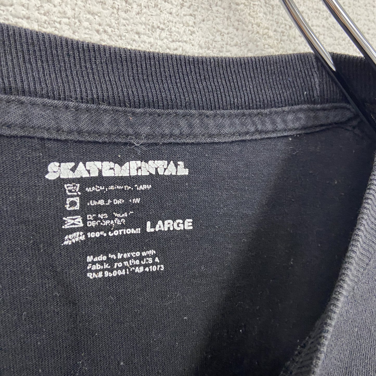 SKATEMENATAL　ドンキーコング　任天堂　半袖キャラクターTシャツ　黒　ブラック　Lサイズ