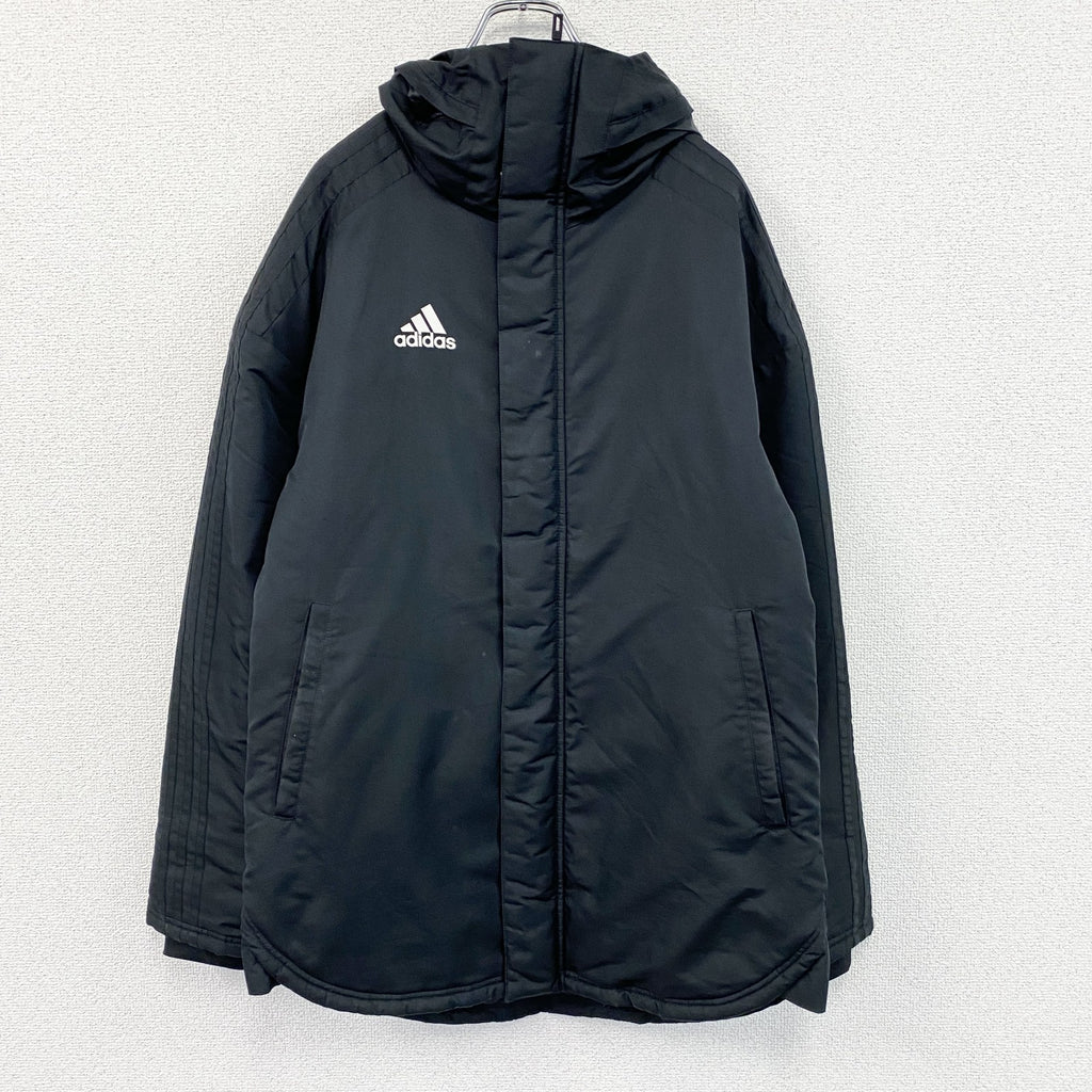 adidas　アディダス　CONDIVO18スタジアムパーカー　ベンチコート　中綿入り　黒　ブラック　Mサイズ