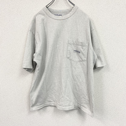 CAHLUMN　半袖Tシャツ　胸ポケット　霜降りグレー