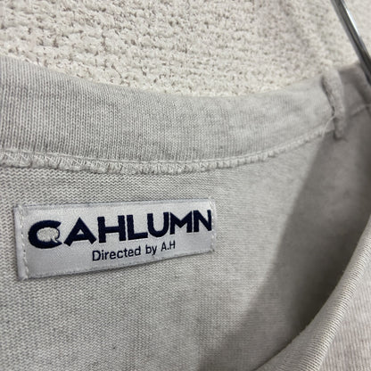CAHLUMN　半袖Tシャツ　胸ポケット　霜降りグレー