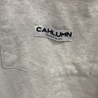 CAHLUMN　半袖Tシャツ　胸ポケット　霜降りグレー