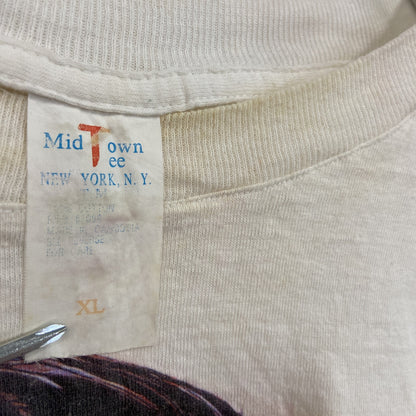 00s　Mid Town Tee　エルヴィスプレスリー　半袖シンガープリントTシャツ　白　ホワイト　XLサイズ