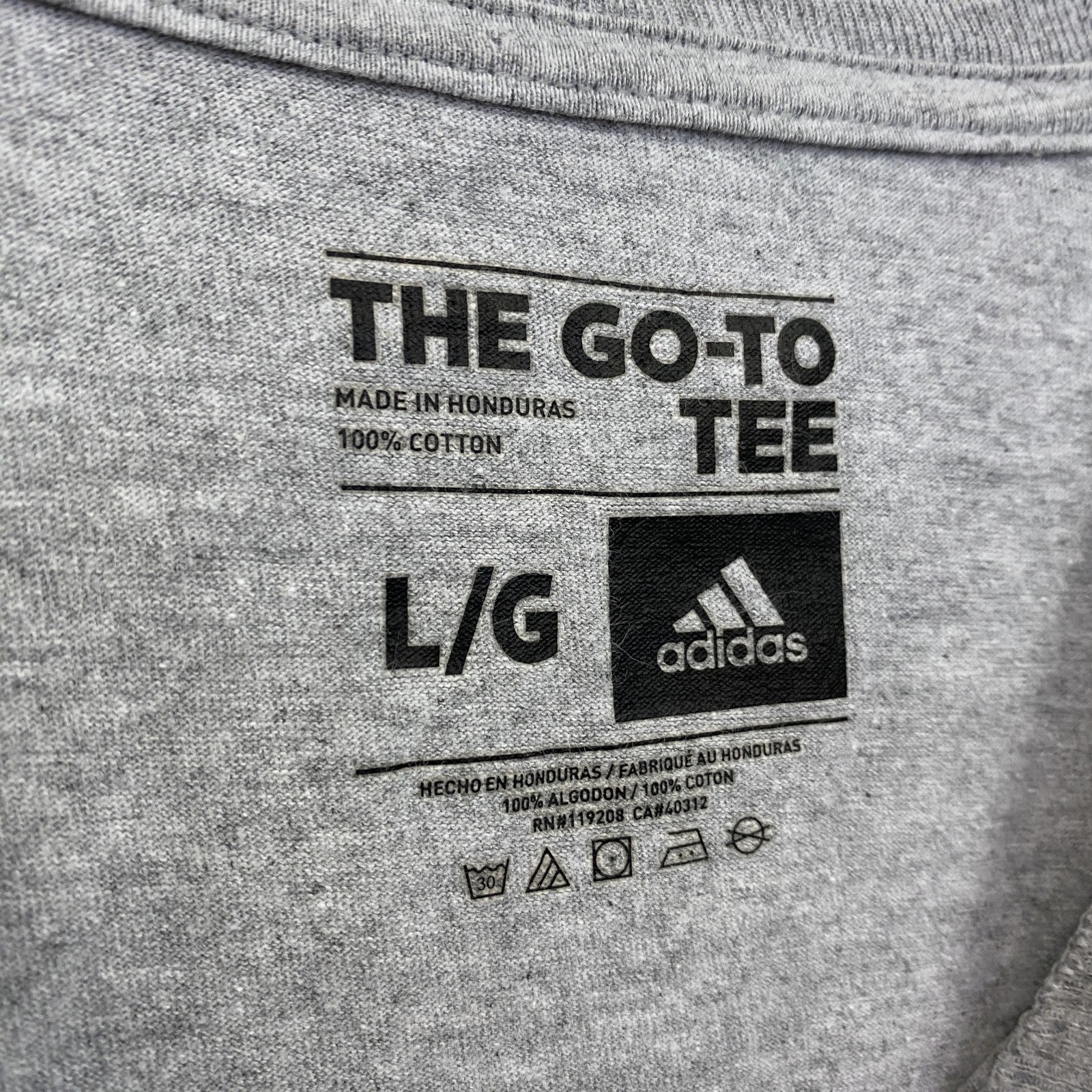 古着 used　adidas　アディダス　半袖プリントTシャツ　ロシア代表　クルーネック　グレー　レトロデザイン　Lサイズ