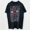 古着 used　NBA　半袖プリントＴシャツ　シカゴブルズ　バスケットボール　クルーネック　黒　ブラック　Mサイズ