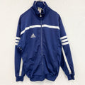 古着 used　90s　adidas　アディダス　長袖トラックジャケット　ジャージ　ワンポイント　刺繍ロゴ　Lサイズ