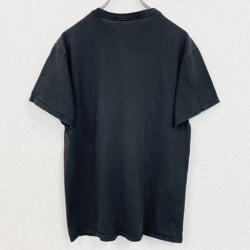 古着 used　NBA　半袖プリントＴシャツ　シカゴブルズ　バスケットボール　クルーネック　黒　ブラック　Mサイズ