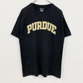 古着 used　Champion　チャンピオン　半袖カレッジプリントＴシャツ　パデュー大学　クルーネック　黒　ブラック　Mサイズ