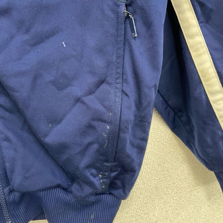 古着 used　90s　adidas　アディダス　長袖トラックジャケット　ジャージ　ワンポイント　刺繍ロゴ　Lサイズ