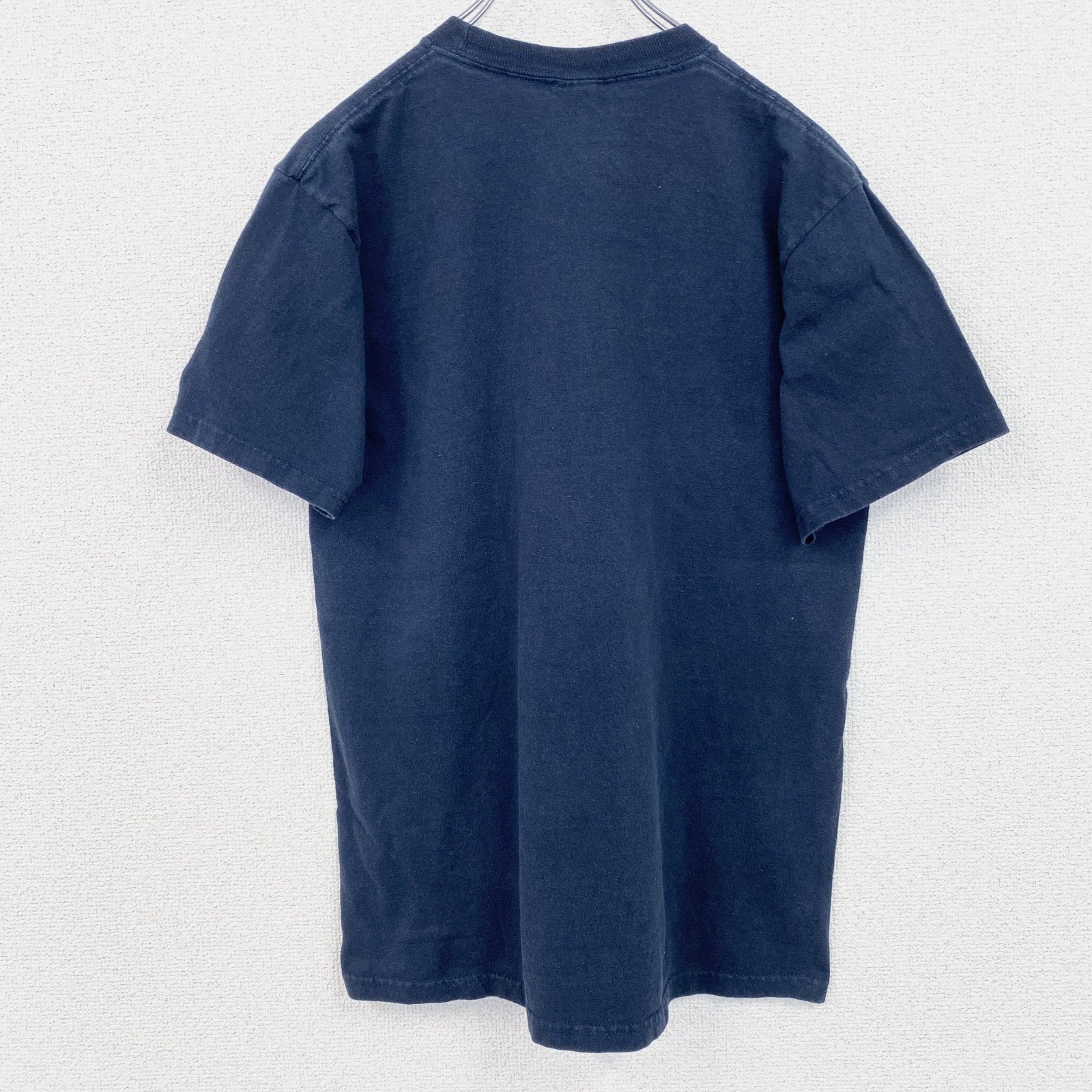 古着 used　champion　チャンピオン　半袖カレッジプリントTシャツ　オーバーン大学　クルーネック　ネイビー　Lサイズ
