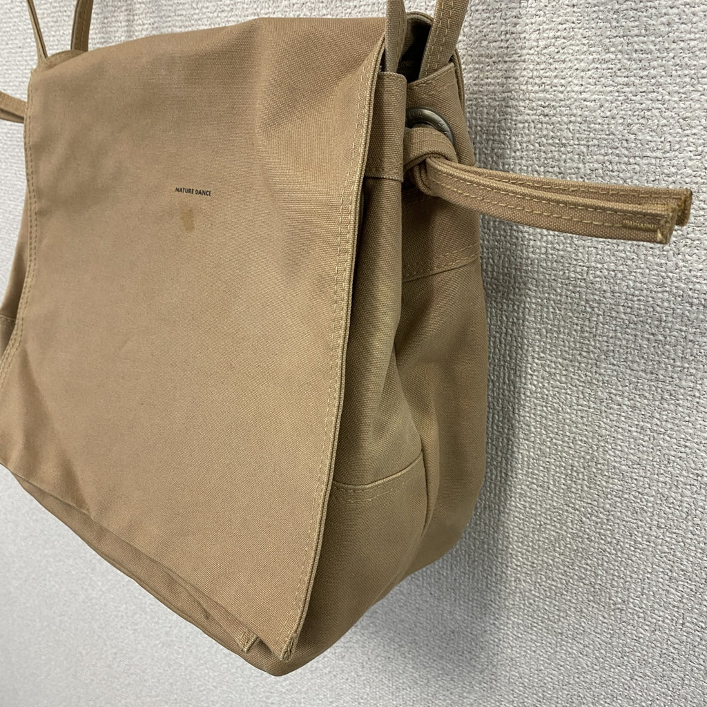 須田帆布　スダハンプ　キャンバスショルダーバッグ　生成り　ベージュ