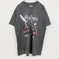 古着 used　NARUTO　ナルト疾風伝　アカツキ　半袖アニメプリントTシャツ　キャラクターデザイン　グレー　Lサイズ