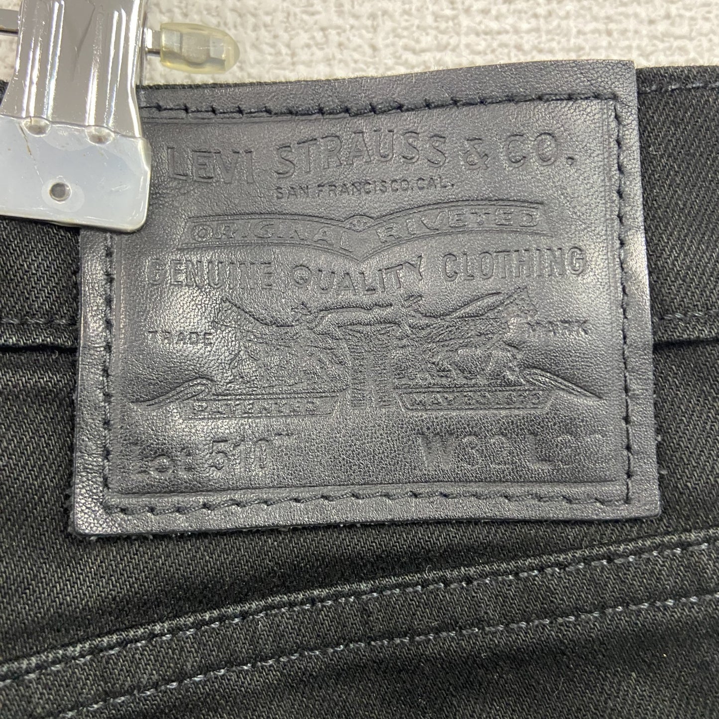 Levi's　リーバイス　デニムパンツ/ジーンズ　ジップフライ　黒　ブラック　W32サイズ