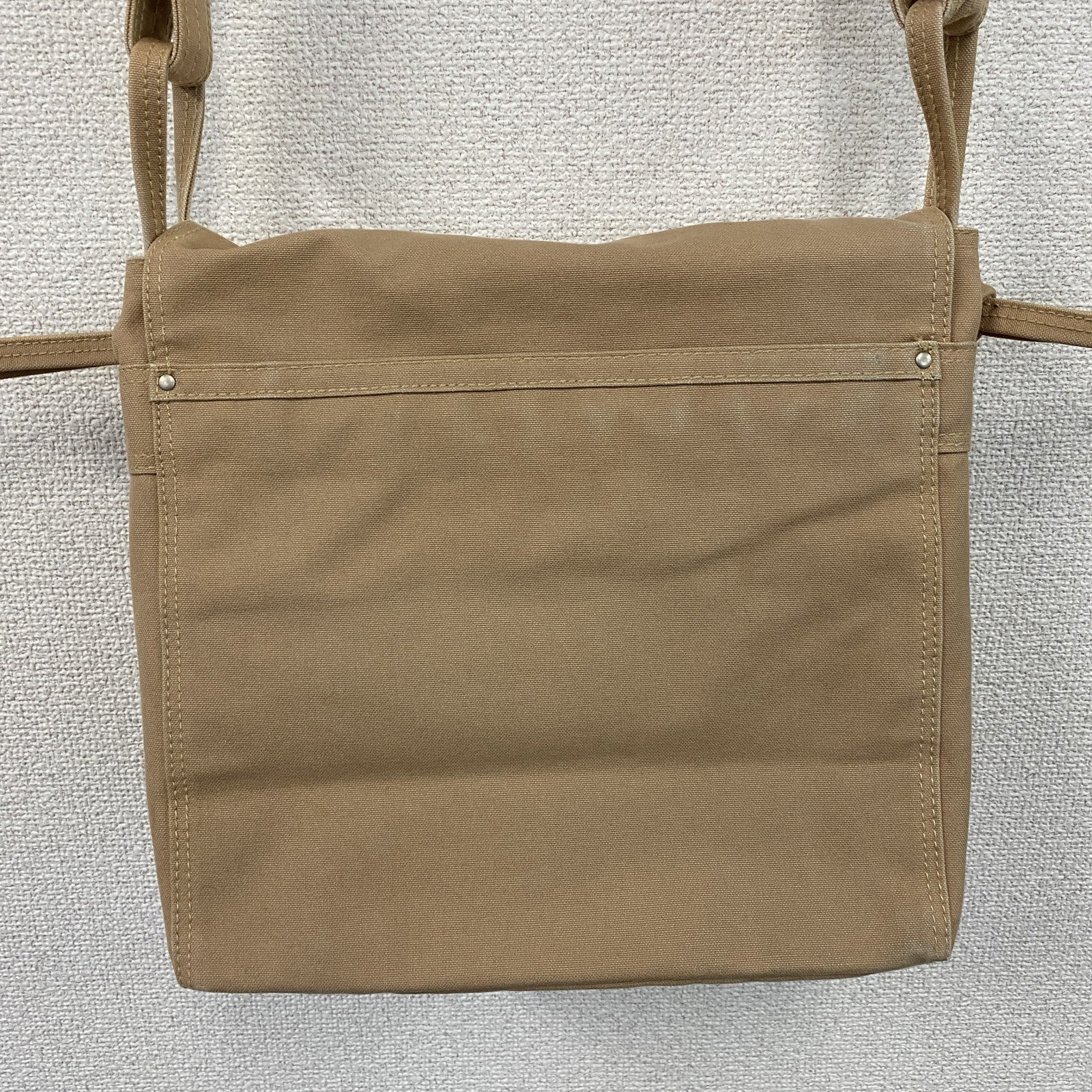 須田帆布　スダハンプ　キャンバスショルダーバッグ　生成り　ベージュ