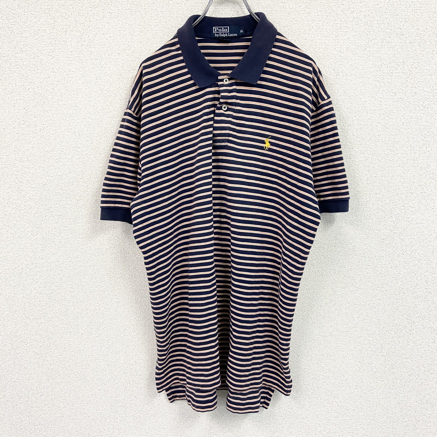 Polo by Ralph Lauren　ポロバイラルフローレン　半袖ポロシャツ　ボーダー柄　マルチカラー　XLサイズ