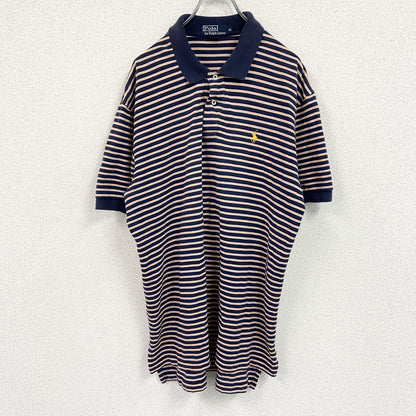 Polo by Ralph Lauren　ポロバイラルフローレン　半袖ポロシャツ　ボーダー柄　マルチカラー　XLサイズ