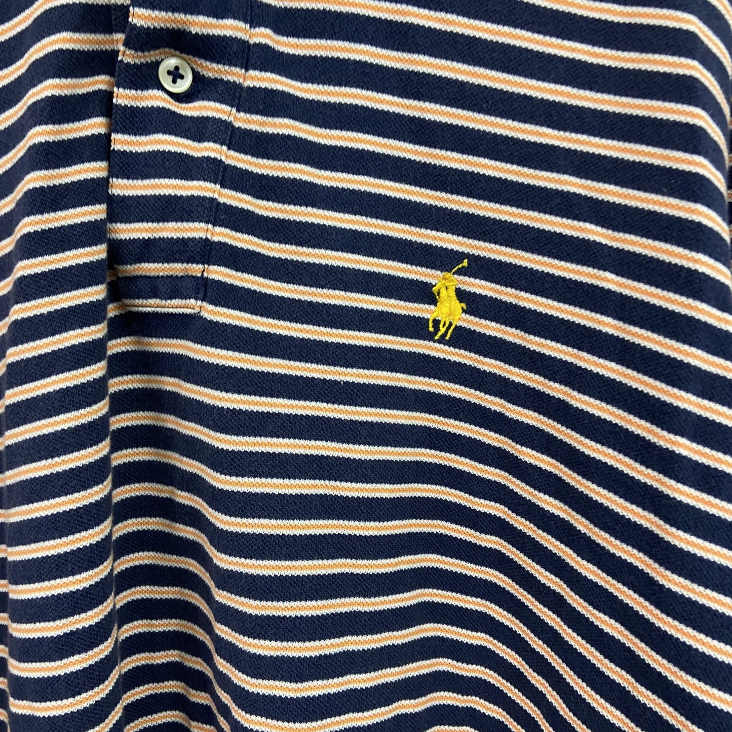 Polo by Ralph Lauren　ポロバイラルフローレン　半袖ポロシャツ　ボーダー柄　マルチカラー　XLサイズ