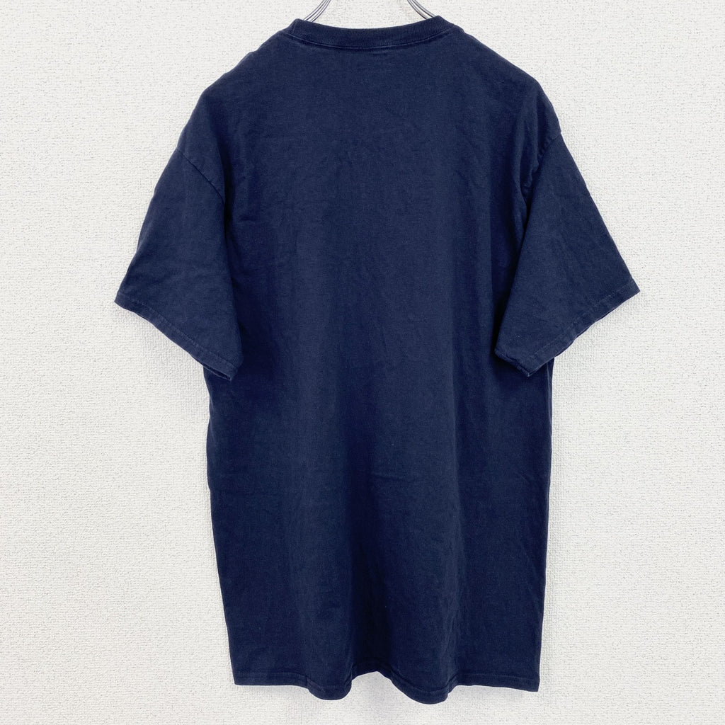 古着 used　Champion　チャンピオン　半袖カレッジプリントＴシャツ　ジョージタウン大学　ネイビー　Lサイズ