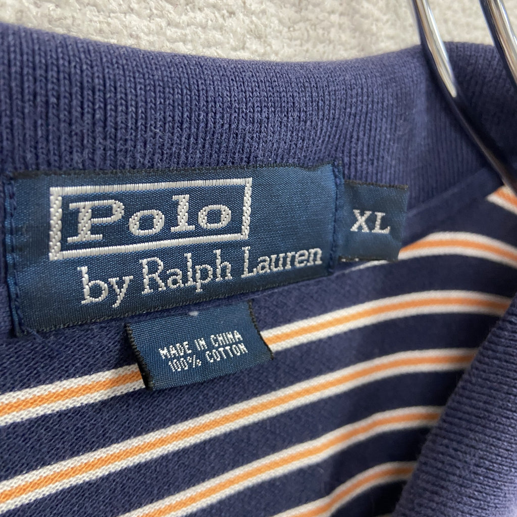 Polo by Ralph Lauren　ポロバイラルフローレン　半袖ポロシャツ　ボーダー柄　マルチカラー　XLサイズ