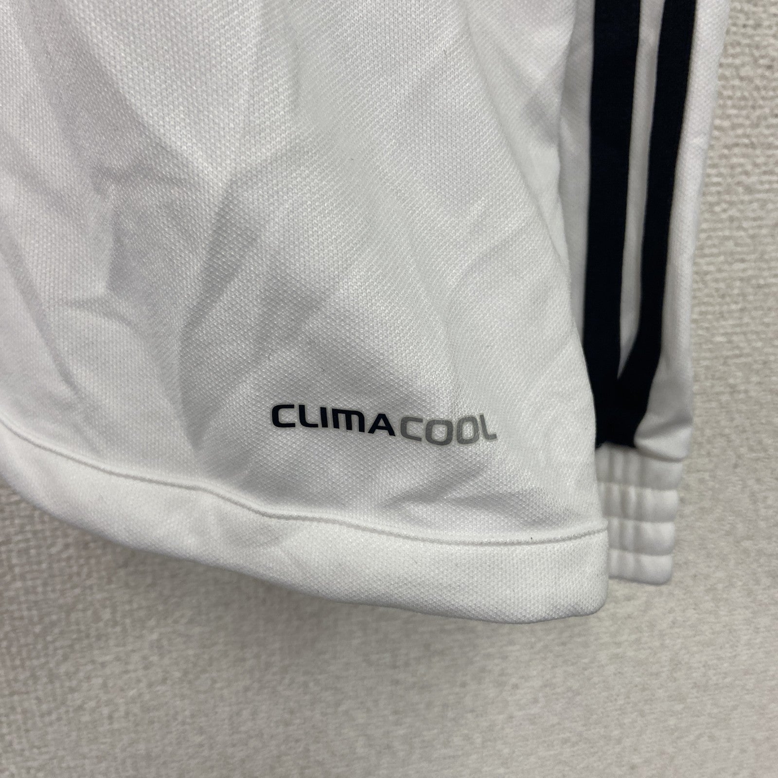 00s　adidas　アディダス　CLIMACOOL　ハーフジッププルオーバートラックジャケット/ジャージ　ヴィンテージ　白　ホワイト　Mサイズ