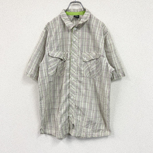 JORDAN　ジョーダン　半袖シャツ/柄シャツ　チェック柄　マルチカラー　XXLサイズ