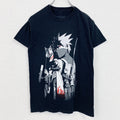 古着 used　NARUTO　ナルト疾風伝　カカシ　半袖アニメプリントＴシャツ　キャラクターデザイン　黒　ブラック　Sサイズ