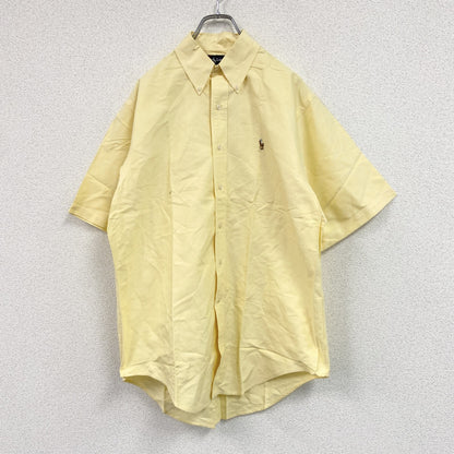 RALPH LAUREN　ラルフローレン　半袖シャツ/ボタンダウンシャツ　黄色　イエロー　Lサイズ
