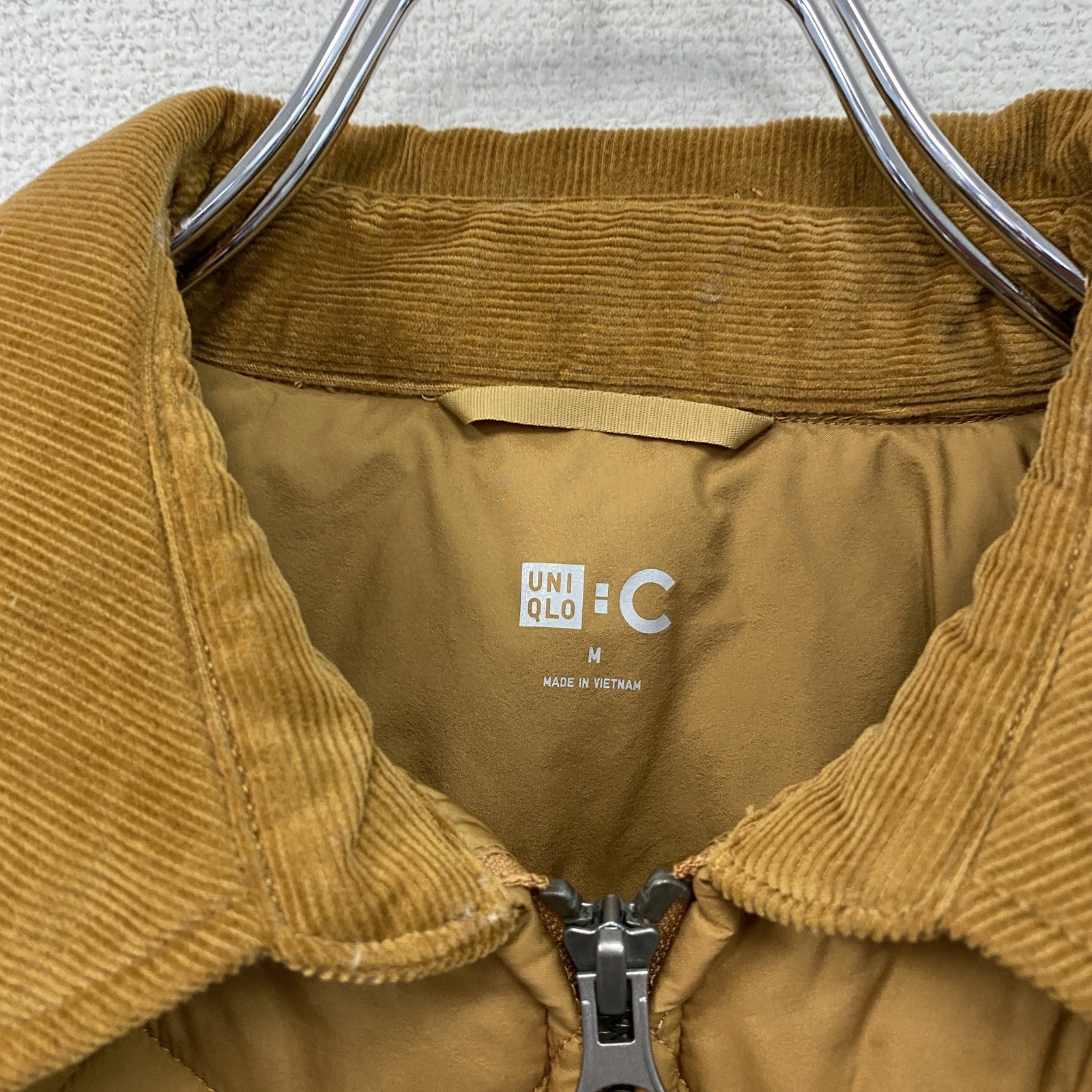UNIQLO C　ユニクロ シー　パフテックブルゾン　キルティングジャケット　中綿入り　茶色　ブラウン　Mサイズ