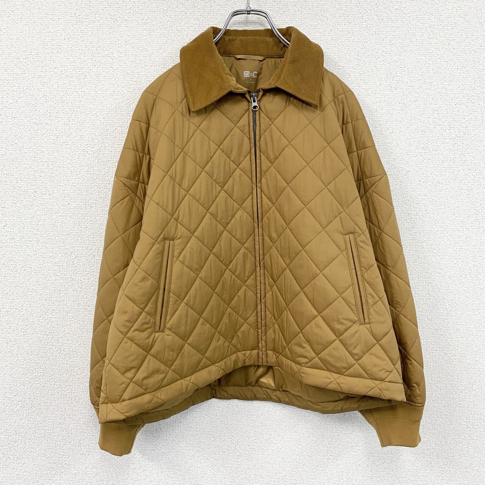 UNIQLO C　ユニクロ シー　パフテックブルゾン　キルティングジャケット　中綿入り　茶色　ブラウン　Mサイズ