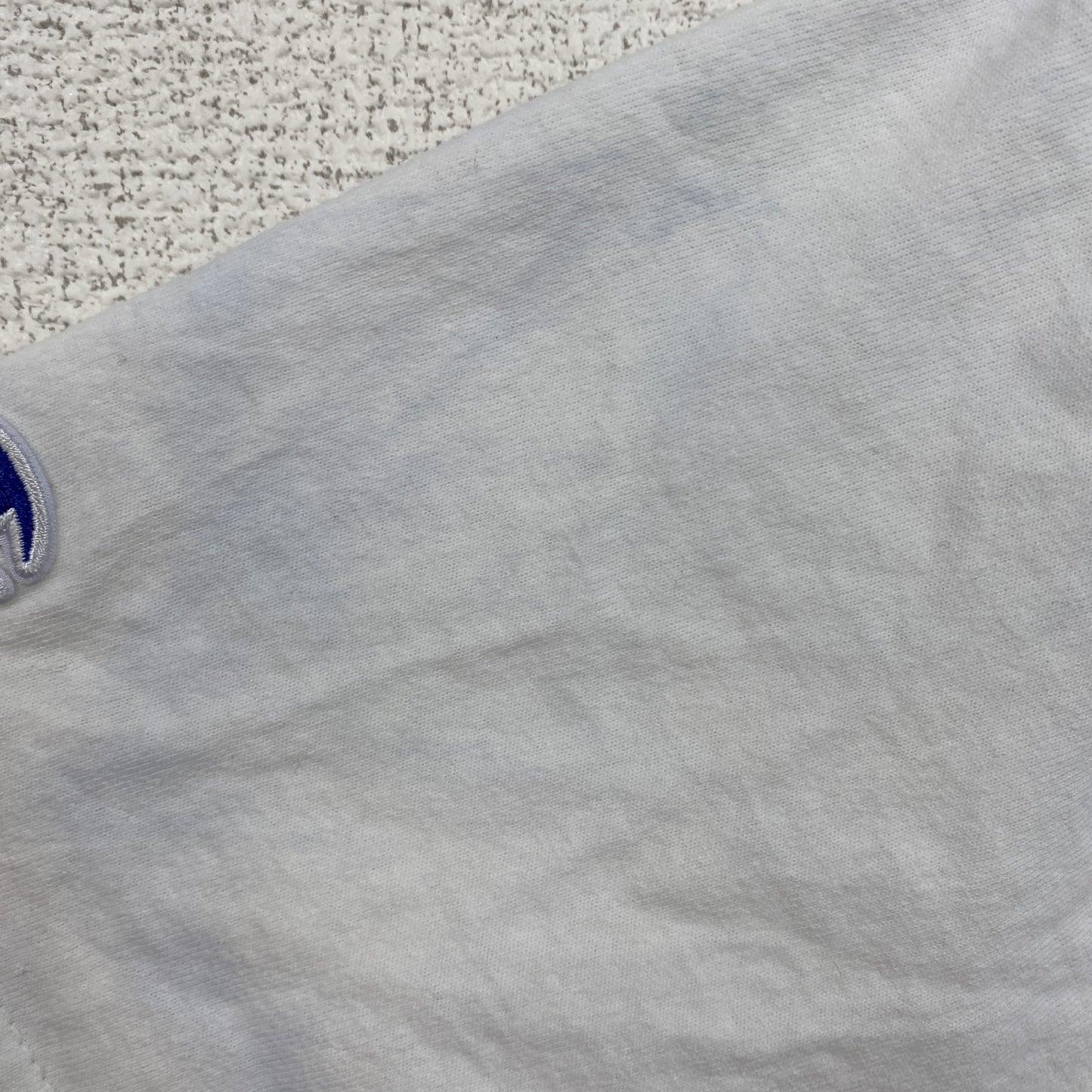 古着 used　champion　チャンピオン　半袖バックプリントTシャツ　ストーンハーバー　Villa Maria　白　Lサイズ