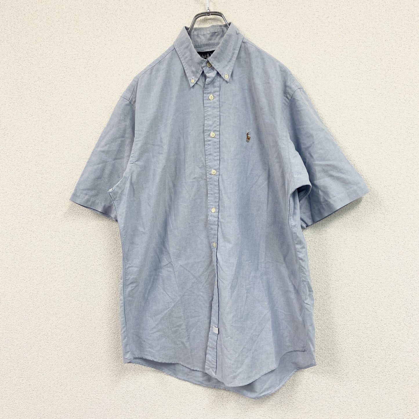 RALPH LAUREN　ラルフローレン　半袖シャツ/ボタンダウンシャツ　青　ブルー　Mサイズ